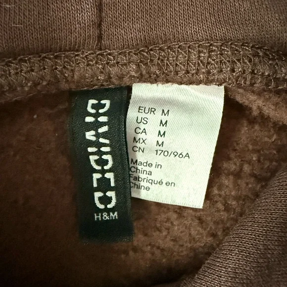 H&M Purple Sweatshirt Relaxed Fit Cotton-Blend - Picture 4 of 8